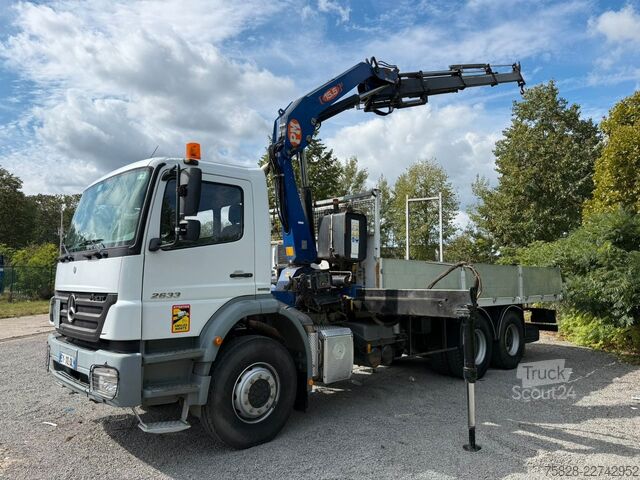 Autocarro con cassone fisso MERCEDES-BENZ Axor 2633 / 6x4 / Kran PM 15.5 LC / Funk Fern