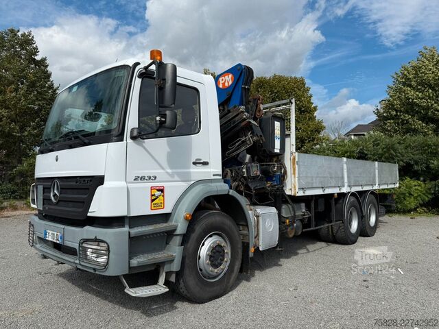 Autocarro con cassone fisso MERCEDES-BENZ Axor 2633 / 6x4 / Kran PM 15.5 LC / Funk Fern