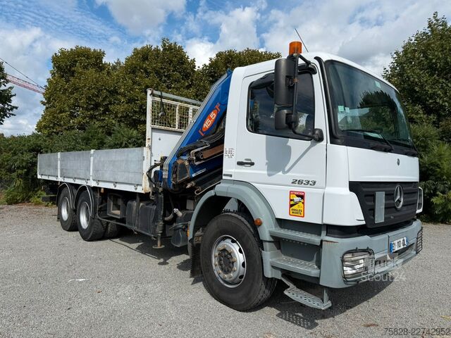 Autocarro con cassone fisso MERCEDES-BENZ Axor 2633 / 6x4 / Kran PM 15.5 LC / Funk Fern