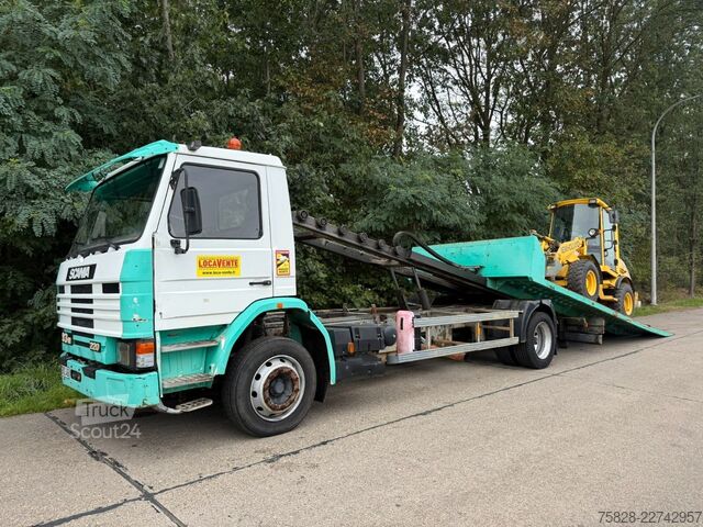 Carroattrezzi SCANIA 93M  220 / Maschinen- Traktor-Auto Transport