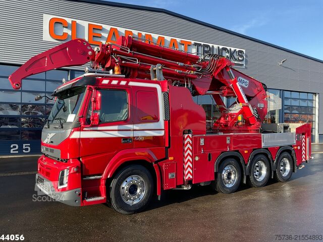 Vrachtwagen met kraan Volvo FMX 500 8x4 Euro 6 MPG 150 Tonmeter laadkraan J...