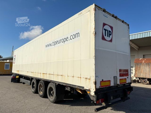 Koffer oplegger KRONE 3 Achs Stahl Koffer Doppelstock Textilbleche