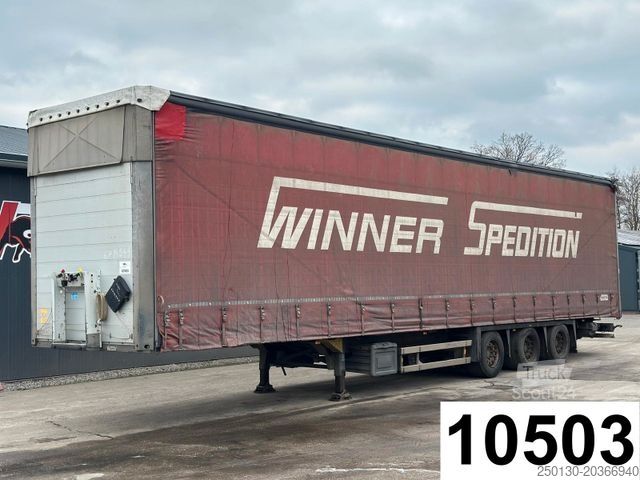 Open semitrailer with tarp SCHMITZ CARGOBULL 2 x Vorh. Coil Edscha Verdeck Jumbo Auflieger