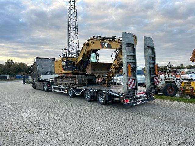 Dieplader oplegger FAYMONVILLE Max Trailer MAX100 3-Achs Satteltieflader Telesk