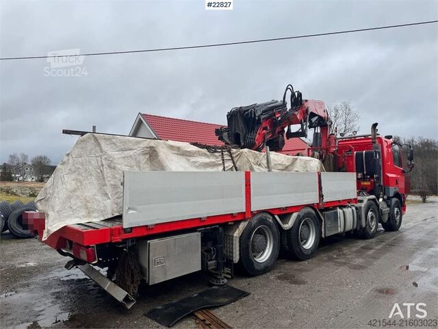 Crane DAF CF85 8x4 crane truck with 66 t/m Fassi crane crane