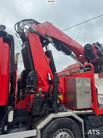 Crane DAF CF85 8x4 crane truck with 66 t/m Fassi crane crane