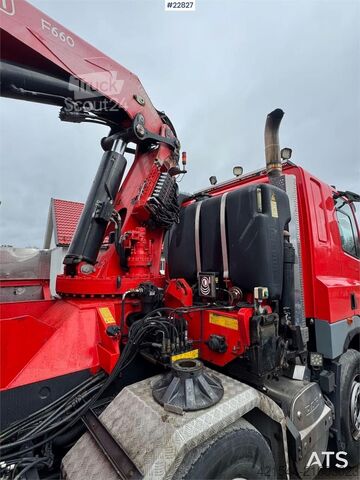 Crane DAF CF85 8x4 crane truck with 66 t/m Fassi crane crane