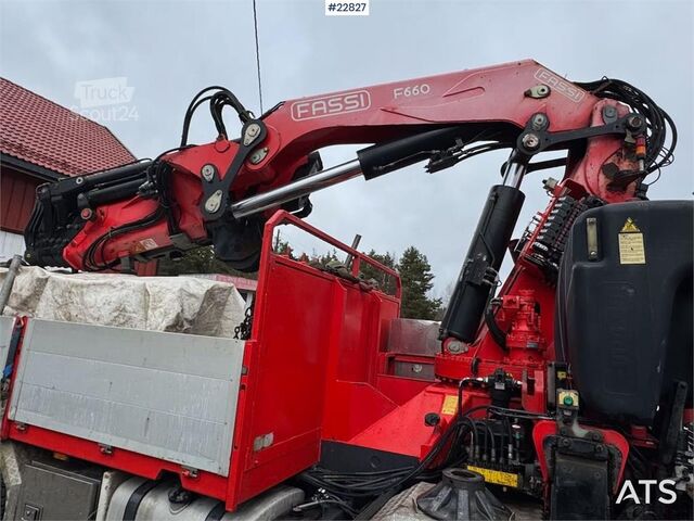 Crane DAF CF85 8x4 crane truck with 66 t/m Fassi crane crane