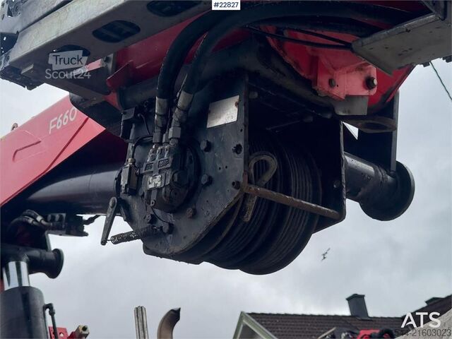 Crane DAF CF85 8x4 crane truck with 66 t/m Fassi crane crane