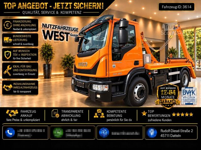 Kippers vrachtauto IVECO Eurocargo 160-250*VDL Absetzkipper*Fernbedienung