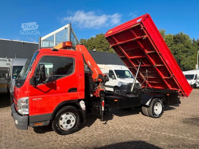 Driezijdige kipper bestelwagen MITSUBISHI Canter 7c14 *3S.Kipper+Palfinger Kran PK 4100C