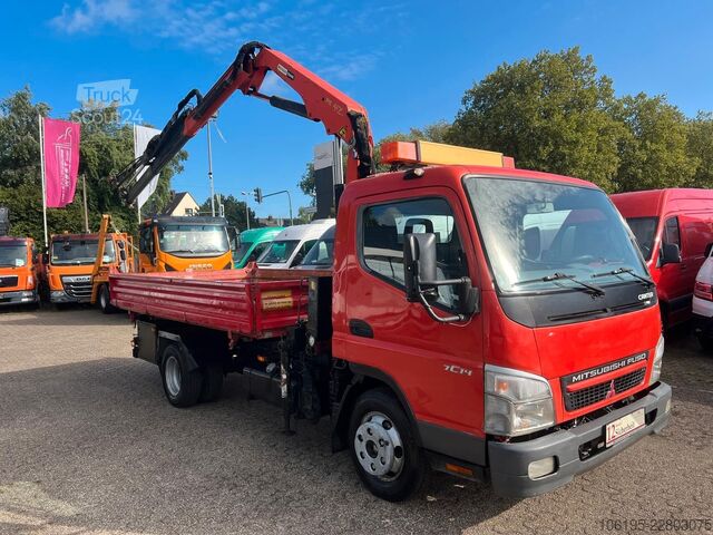 Driezijdige kipper bestelwagen MITSUBISHI Canter 7c14 *3S.Kipper+Palfinger Kran PK 4100C
