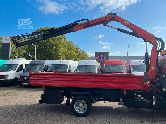 Driezijdige kipper bestelwagen MITSUBISHI Canter 7c14 *3S.Kipper+Palfinger Kran PK 4100C
