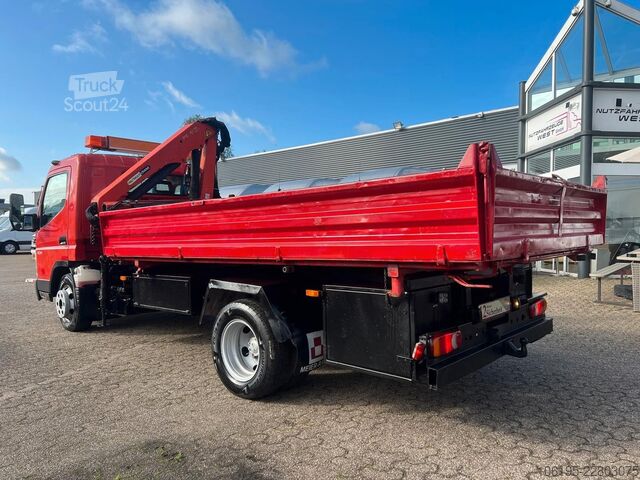 Driezijdige kipper bestelwagen MITSUBISHI Canter 7c14 *3S.Kipper+Palfinger Kran PK 4100C