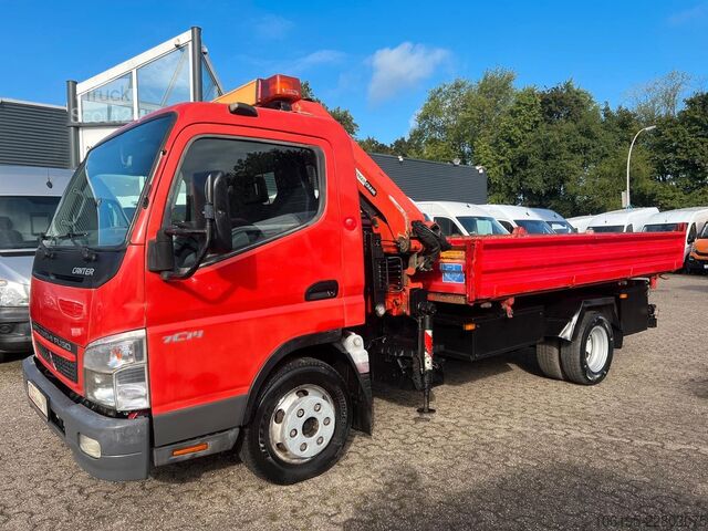 Driezijdige kipper bestelwagen MITSUBISHI Canter 7c14 *3S.Kipper+Palfinger Kran PK 4100C