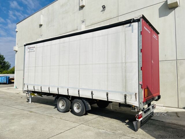 Öppen släpvagn med presenning Möslein TP 11 Schwebheim  Tandem- Schiebeplanenanhänger zum Durchladen