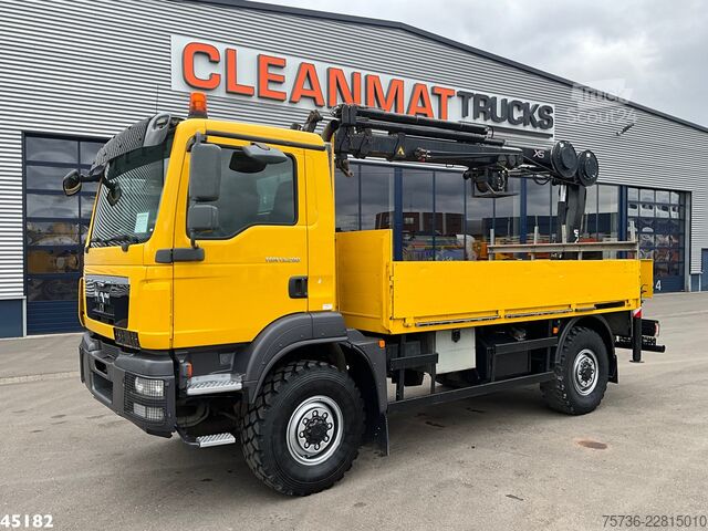 Kranbil Man TGM 13.290 4x4 Hiab 9 Tonmeter laadkraan Just 2...
