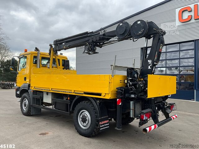 Kranbil Man TGM 13.290 4x4 Hiab 9 Tonmeter laadkraan Just 2...