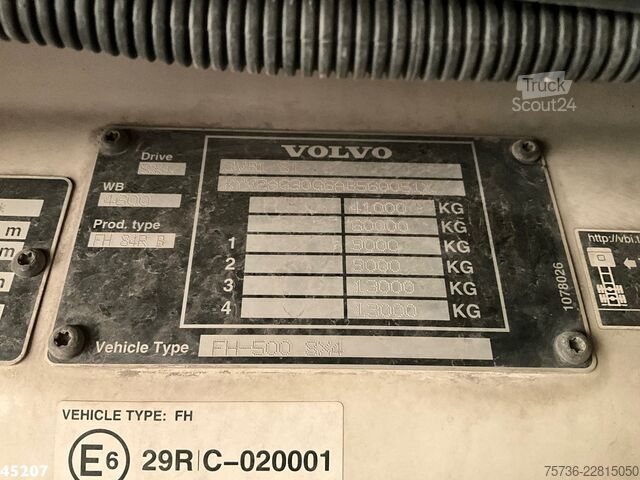 شاحنة رافعة Volvo FH 500 8x4 Effer 65 Tonmeter laadkraan + Fly-Jib