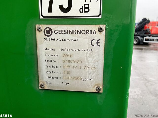 Véhicule de collecte des déchets DAF FAG CF 330 Euro 6 Geesink 22m³