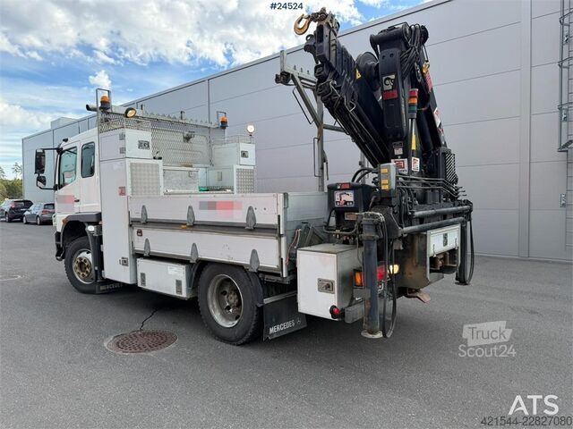 Kranbil Mercedes-Benz Atego 1225 4x4, 6-seater with 10 t/m Hiab crane
