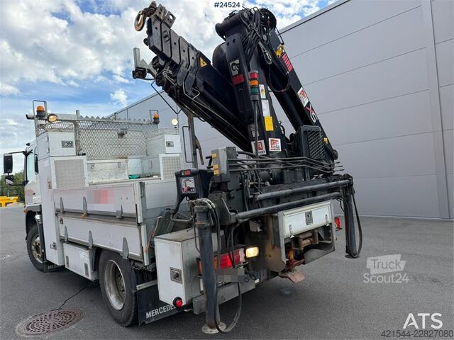 Kranbil Mercedes-Benz Atego 1225 4x4, 6-seater with 10 t/m Hiab crane