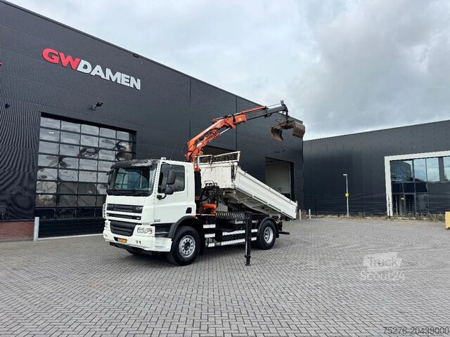 3-stranski nakladalnik DAF CF 75.310 4x2 3 zijdige Kipper/ Atlas 105.2 - A...