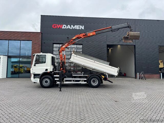 3-stranski nakladalnik DAF CF 75.310 4x2 3 zijdige Kipper/ Atlas 105.2 - A...