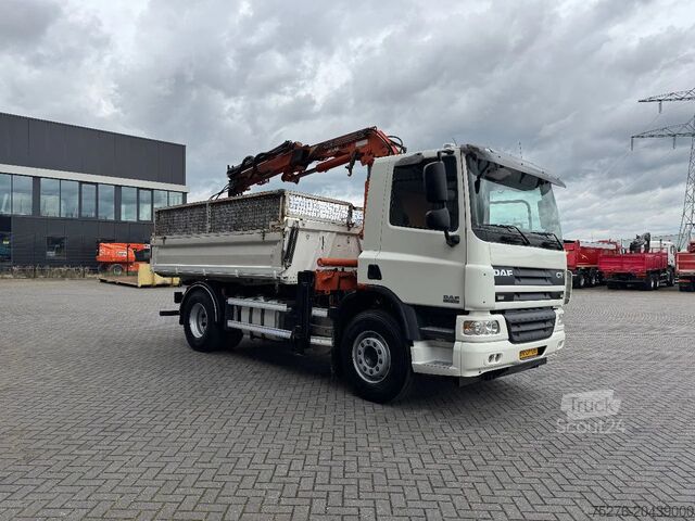 3-stranski nakladalnik DAF CF 75.310 4x2 3 zijdige Kipper/ Atlas 105.2 - A...