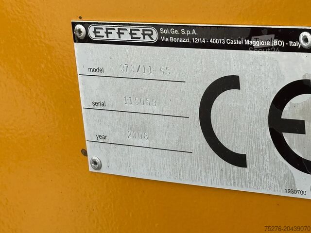 Sistem ročice s kavljem DAF CF 340 8x4 Haaksysteem / Effer 370+Jib,winch