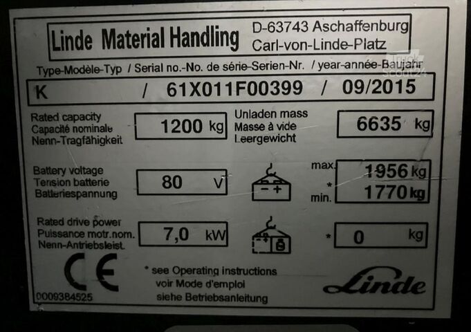 أداة اختيار الطلبات عالية المستوى Linde K-Schwenkschubgabel 011