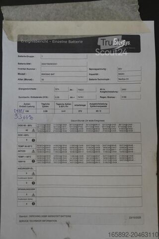 Forklift aküsü HAWKER 80 Volt 6 NXS 840 Ah