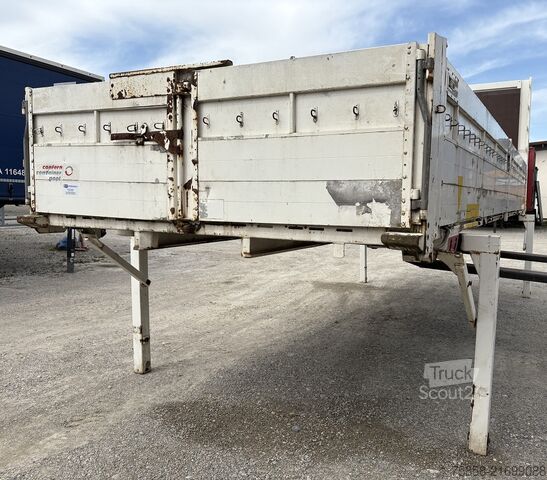 Wechselbrücke mit Pritsche Krone BDF 7,45m Baustoff Bordwand + Türen