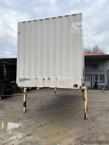 Wechselbrücke mit Kofferaufbau Krone BDF Stahl Wechselkoffer Türen