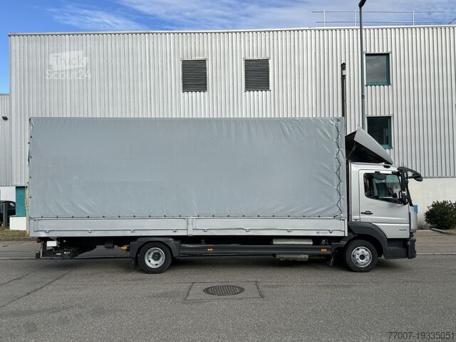 Επίπεδη / μουσαμά Mercedes-Benz Atego 823L Pritsche 7,2m LBW Klima Automatik