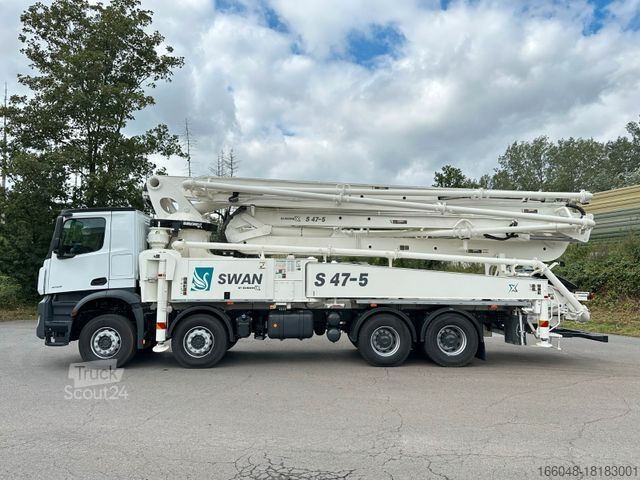Автобетонозмішувач MERCEDES-BENZ Arocs 5 4142  8x4 SWAN TSP 47-5 160RZ ( 47m )