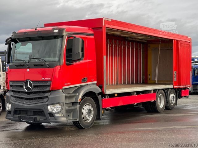 Camion de boissons MERCEDES-BENZ ANTOS 2540 L / LBW / AHK / LENKACHSE / 20 PAL