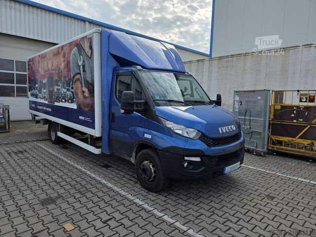 Skåpbil IVECO 72-210 KJoffer mit Ladebordwand,AHK, Blatt/ Luft