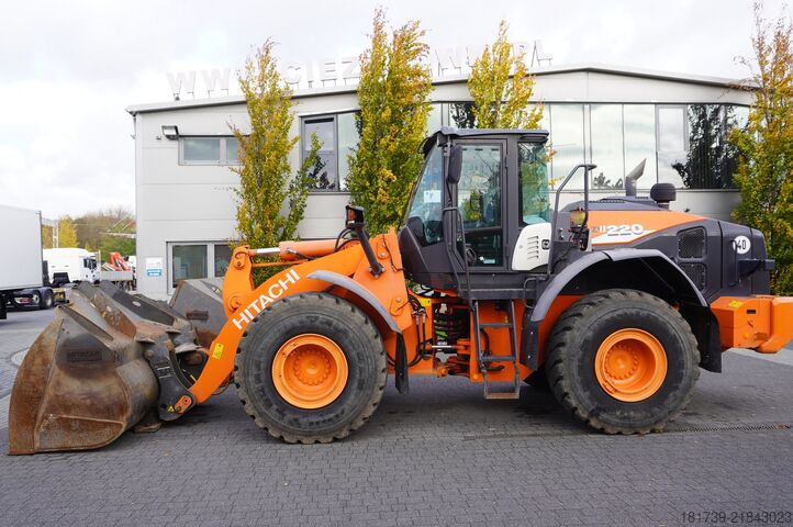 Ledad lastare Hitachi ZW220 articulated loader / 2 buckets