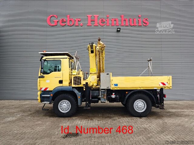 Ciężarówka z dźwigiem MAN TGM 18.330 4x4 MKG HKL 280 HP Winch Bergstutze!