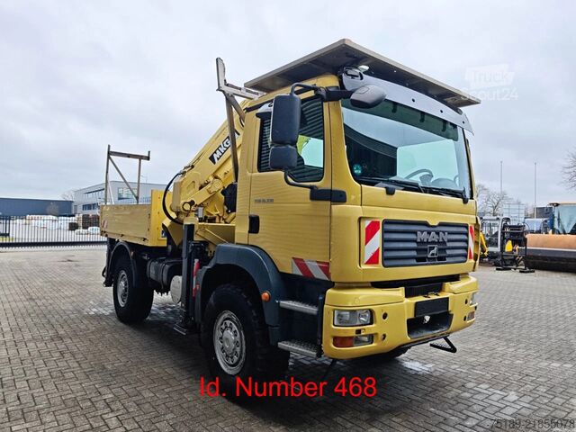 Ciężarówka z dźwigiem MAN TGM 18.330 4x4 MKG HKL 280 HP Winch Bergstutze!