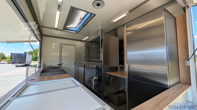 Tirdzniecības piekabe Multitrailer Feuer & Flamme BBQ Street Food Grill