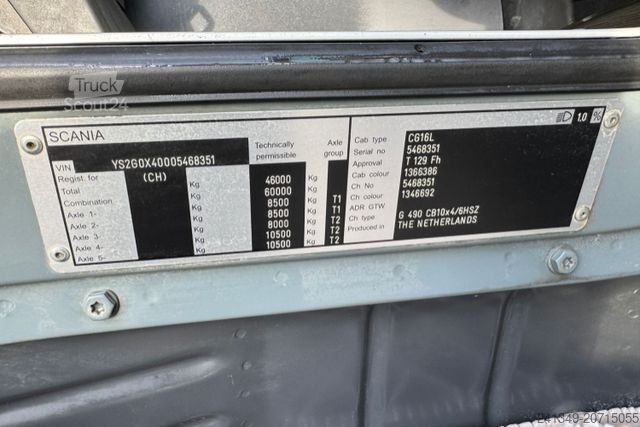 Ανατρεπόμενο φορτηγό SCANIA G490 10x4 Dumper