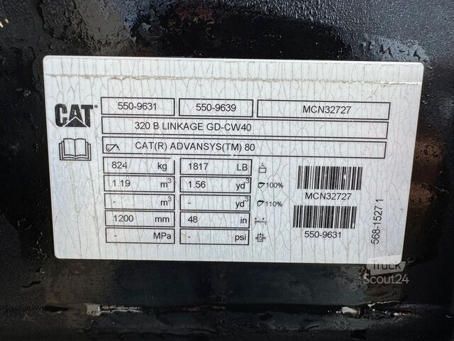 Lāpsta Caterpillar CW40 1200mm Bucket