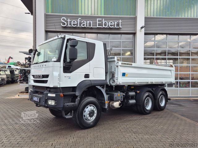 Camion ribaltabile trilaterale IVECO Trakker AT260T41W 6x6 Meiller AHK