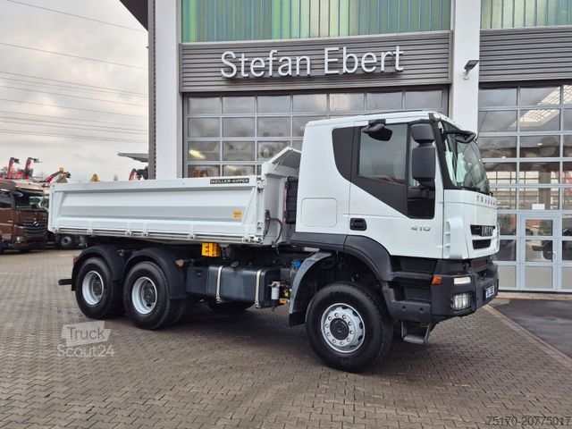 Camion ribaltabile trilaterale IVECO Trakker AT260T41W 6x6 Meiller AHK