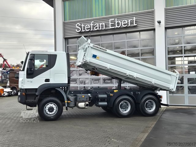 Camion ribaltabile trilaterale IVECO Trakker AT260T41W 6x6 Meiller AHK