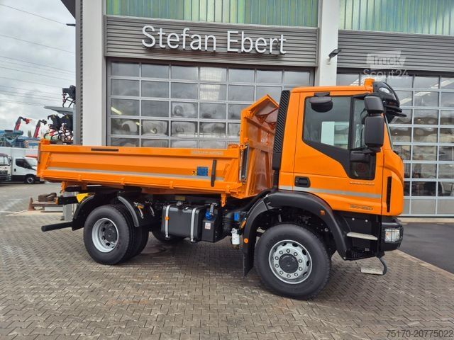 Camion ribaltabile trilaterale IVECO ML150E28W 4x4 Meiller Dreiseitenkipper 2xAHK