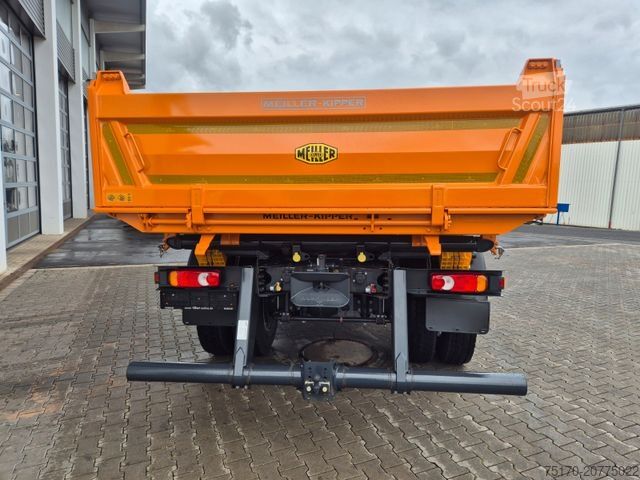 Camion ribaltabile trilaterale IVECO ML150E28W 4x4 Meiller Dreiseitenkipper 2xAHK