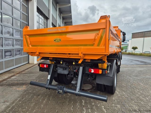 Camion ribaltabile trilaterale IVECO ML150E28W 4x4 Meiller Dreiseitenkipper 2xAHK
